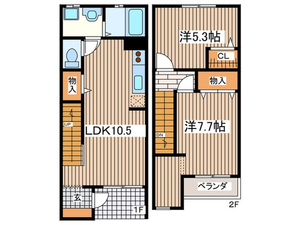 イ－ストビラの物件間取画像